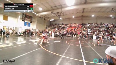 112 lbs Quarterfinal - Bryson Gelinas, Honey Badgers Wrestling Club vs Eli Pulliam, Sperry Wrestling Club