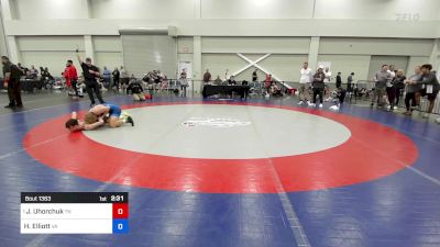 120 lbs 1/4 Final - Joseph Uhorchuk, Tennessee vs Hunter Elliott, Virginia