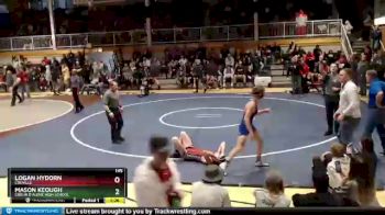 145 lbs Cons. Round 6 - Mason Keough, Coeur D`Alene High School vs Logan Hydorn, Colville