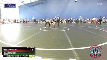 84 lbs Cons. Round 2 - Braxton Hart, Hays vs Isaac Milhon, Bobcat