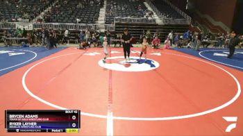 53 lbs Champ. Round 2 - Brycen Adams, Touch Of Gold Wrestling Club vs Ryker Layher, Douglas Wrestling Club
