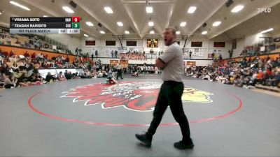 125 lbs 1st Place Match - Teagan Rakisits, Cody vs Viviana Soto, Rawlins