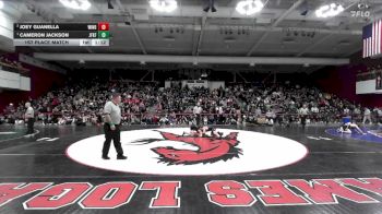 120 lbs 1st Place Match - Cameron Jackson, John F Kennedy -Fremont vs Joey Guanella, Windsor