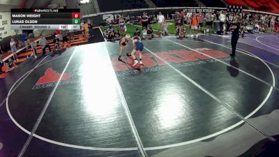 67 lbs Champ. Round 3 - Mason Weight vs Lukas Olson