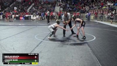 88 lbs Quarterfinal - Connor Buhr, Triumph vs Nikolas Kolich, Piper Wrestling Club