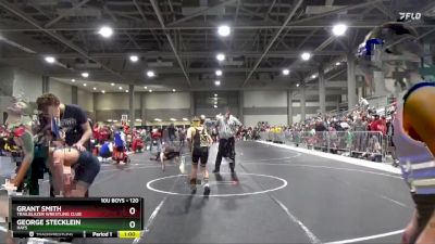 120 lbs Quarterfinal - Grant Smith, Trailblazer Wrestling Club vs George Stecklein, Hays