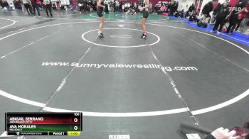 100 lbs Cons. Round 2 - Abigail Serrano, Archbishop Mitty vs Ava Morales, Hillsdale