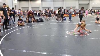 85 lbs Round 7 (10 Team) - Lily Wilson, GA United vs Kyndall Kloepping, NC Girls Wrestling Club