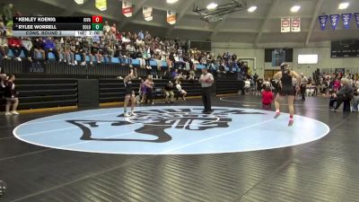 110 lbs Cons. Round 2 - Rylee Worrell, Solon vs Kenley Koenig, Iowa Valley, Marengo