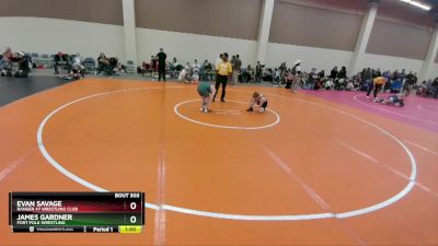 93 lbs Round 5 - Evan Savage, Ranger 47 Wrestling Club vs James Gardner, Fort Polk Wrestling