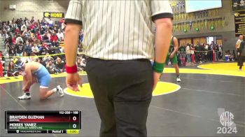 168 lbs Cons. Round 1 - Brayden Guzman, Burton vs Moises Yanez, KCUSD Reedley Wrestling
