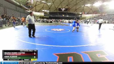 170 lbs Semifinal - Selena Mares-Castro, Mat Demon Wrestling Club vs Piper Kunnap, Steelclaw Wrestling Club