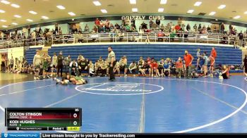 85 lbs Placement (4 Team) - Kodi Hughes, Floyd vs Colton Stinson, Indiana Creek