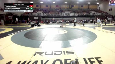 120 lbs Quarterfinal - Gabe Swann, Baylor School vs Oumar Tounkara, New York Military Academy