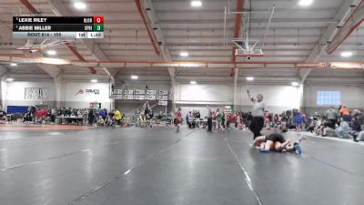 155 lbs Quarterfinal - Lexie Riley, Olentangy Orange vs Abbie Miller, Springfield
