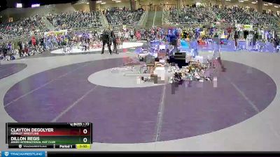 77 lbs Cons. Semi - Dillon Regis, Askeo International Mat Club vs Clayton Degolyer, Fernley Wrestling