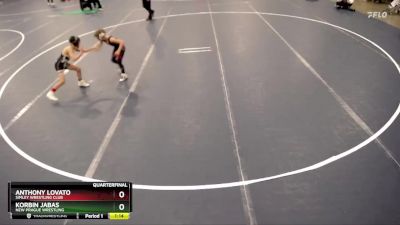 63 lbs Quarterfinal - Korbin Jabas, New Prague Wrestling vs Anthony Lovato, Simley Wrestling Club