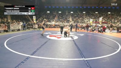 4A-120 lbs Champ. Round 1 - Trace Eldridge, Cheyenne East vs Barrett Green, Thunder Basin