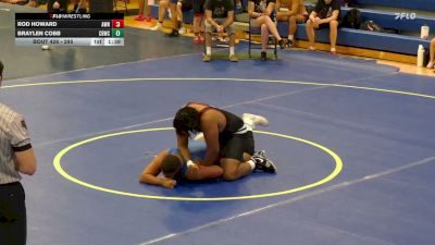 285 lbs Round 2 - Rod Howard, Amherst Wrestling NY vs Braylen Cobb, Carlisle PA