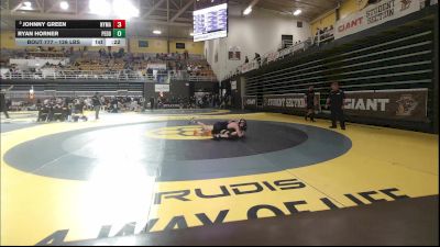 126 lbs Consi Of 8 #2 - Johnny Green, New York Military Academy vs Ryan Horner, Peddie School