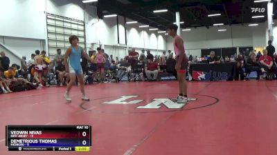 136 lbs Placement Matches (8 Team) - Vedwin Nivas, New Jersey vs Demetrious Thomas, Michigan