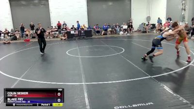 149 lbs 4th Wrestleback (16 Team) - Colin Sesker, Iowa vs Blake Fry, Pennsylvania Red