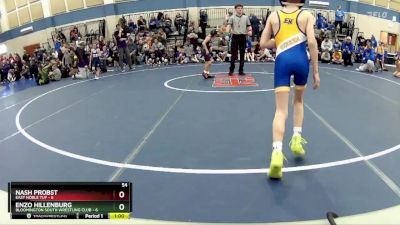 54 lbs Round 5 (10 Team) - Emmett Arthur, Bloomington South Wrestling Club vs Leo Riesen, East Noble TUF