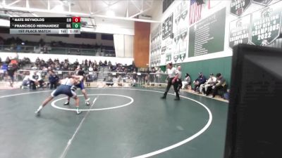 120 lbs 1st Place Match - Francisco Hernandez, Bullard vs Nate Reynolds, St John Bosco