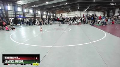 85 lbs Semifinal - Jonathan Bexfield, Sanderson Wrestling Academy vs Beau Phillips, Morgan Wrestling Club