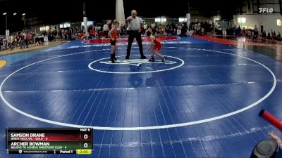 50 lbs Round 1 (6 Team) - Samson Drane, GREAT NECK WC - GOLD vs Archer Bowman, BELIEVE TO ACHIEVE WRESTLING CLUB