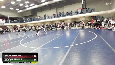 100 lbs Quarters & 1st Wb (16 Team) - Tryndon Mancilla, Ravage vs Jordan Sandoval, Sanderson Wrestling Academy