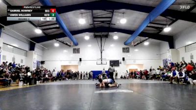 138 lbs Round 2 - Owen Williams, Mississippi School For Math And Science (MSMS) vs Samuel Rowney, Rocky Bayou Christian School