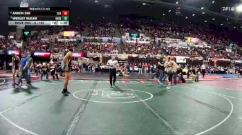 A - 165 lbs Cons. Round 2 - Aaron See, Sidney / Fairview vs Wesley Walks, Hardin