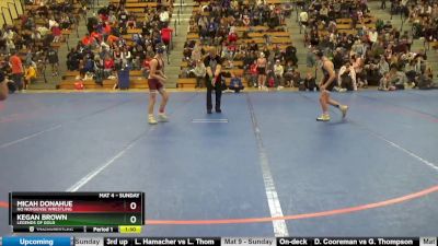 95 lbs Quarterfinal - Micah Donahue, No Nonsense Wrestling vs Kegan Brown, Legends Of Gold