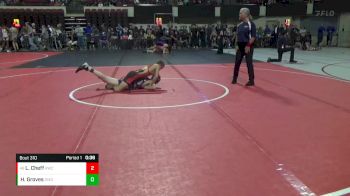 116 lbs Cons. Round 4 - Luc Cheff, Ronan Wrestling Club vs Hunter Groves, Glendive Mat Devils