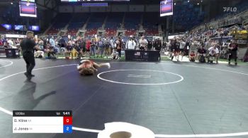 120 lbs Cons 64 #2 - Daxton Kline, Arkansas vs Justin Jones, Virginia