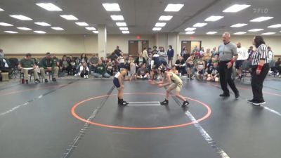 50 lbs Rr Rnd 1 - Roark McSherry, KA Cavs K-6 Community vs Walker Tonini, Belle Vernon K-6 Community