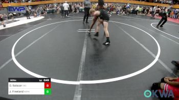 90 lbs Quarterfinal - David Salazar, OKC Saints Wrestling vs Jack Freeland, Norman North