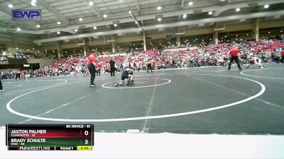 61 lbs Semifinal - Brady Schulte, WWC vs Jaxton Palmer, Clearwater