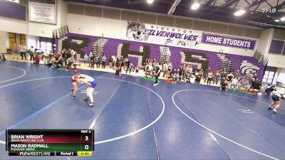 86 lbs Semifinal - Mason Radmall, Pleasant Grove vs Brian Wright, Bruin Wrestling Club