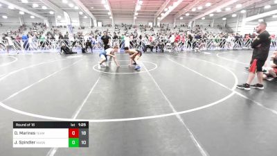 160 lbs Round Of 16 - Darius Marines, Team Thunder vs James Spindler, Mat Assassins