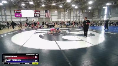 50 lbs Cons. Round 2 - Emma Grimes, PA vs Hayley Petersen, MT