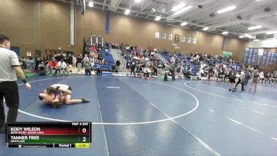 160 lbs Cons. Round 2 - Kody Wilson, Bear River Junior High vs Tanner Free, Westlake