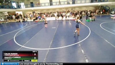 120 lbs Semifinal - Makayla Carrick, Salem Hills vs Chloe Parker, Carbon Wrestling Club