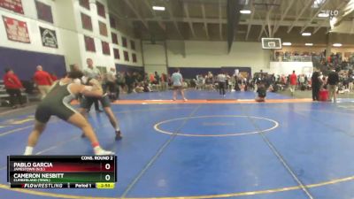 174 lbs Cons. Round 2 - Pablo Garcia, Jamestown (N.D.) vs Cameron Nesbitt, Cumberland (Tenn.)