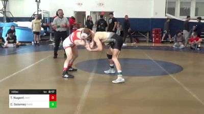 141 lbs Consi Of 16 #1 - Trevor Nugent, Unattached- Bucknell vs Cole Solomey, Purdue