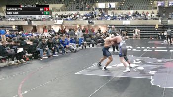 215 lbs Round 2 (4 Team) - Kaden Butts, Evansville, WI vs Indy Judd, Zumbrota-Mazeppa, MN