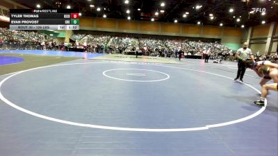 126 lbs Round Of 128 - Tyler Thomas, Reed vs Evan Provost, Crook County