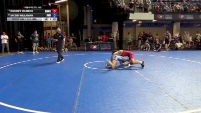 110 lbs Semis - Rooney Olmedo, Michigan West Wrestling Club vs Jacob Willaman, Beast Mode Wrestling