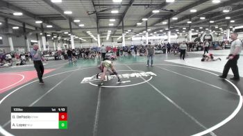 109 lbs Final - Dionicio DePaolo, Stampede WC vs Andres Rambo Lopez, Wlv Jr Wrestling